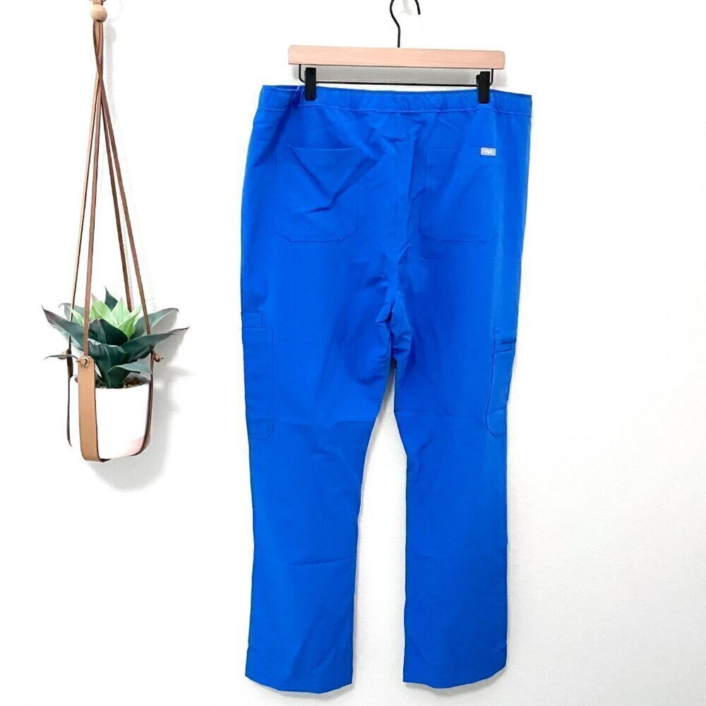 NWT FIGS Cairo Cargo Scrub Pants Royal Blue Men's Size XL - Picture 3 of 7